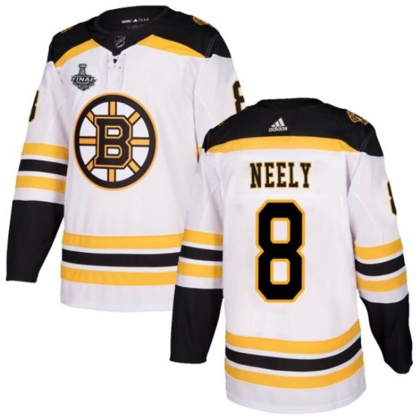 NHL Boston Bruins 8 Cam Neely 2019 Stanley Cup Final White Adidas Men Jersey