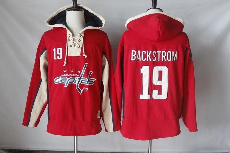 NHL Capitals 19 Nicklas Backstrom Red Men Sweatshirt