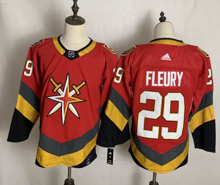 NHL Knights 29 Marc-Andre Fleury Red 2020 New Adidas Men Jersey