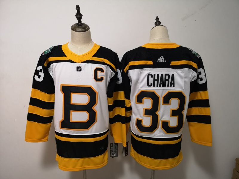 NHL Bruins 33 Zdeno Chara White 2019 Winter Classic Adidas Men Jersey