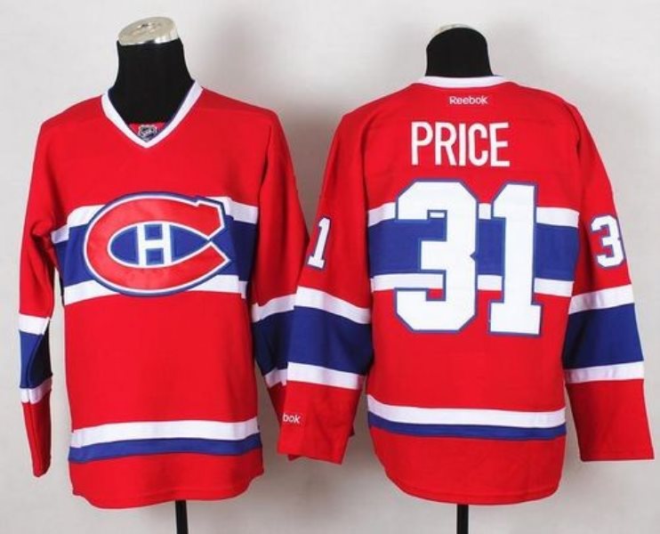 NHL Canadiens 31 Carey Price Red New CH Men Jersey