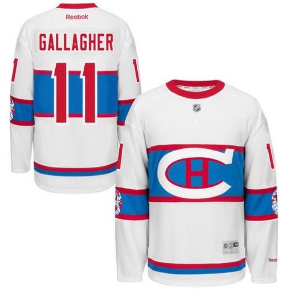 NHL Canadiens 11 Brendan Gallagher White 2016 Winter Classic Men Jersey