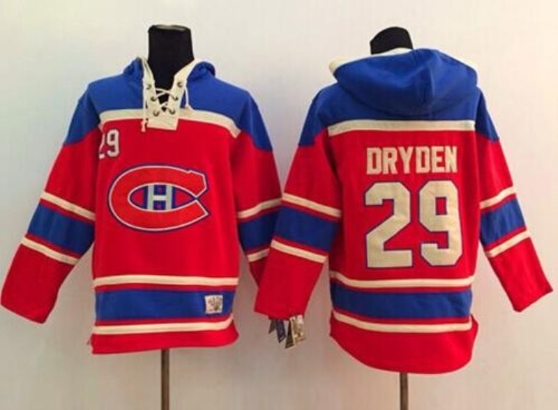 NHL Canadiens 29 Ken Dryden Red Men Sweatshirt