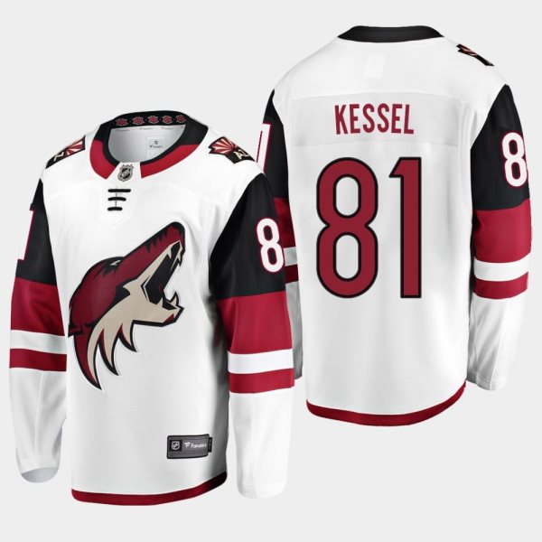 NHL Coyotes 81 Phil Kessel White Adidas Men Jersey