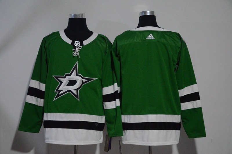 NHL Stars Blank Green Adidas Men Jersey