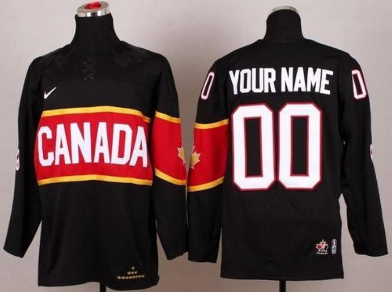 NHL 2014 Olympic Team Canada Black Hockey Customized Men Jersey