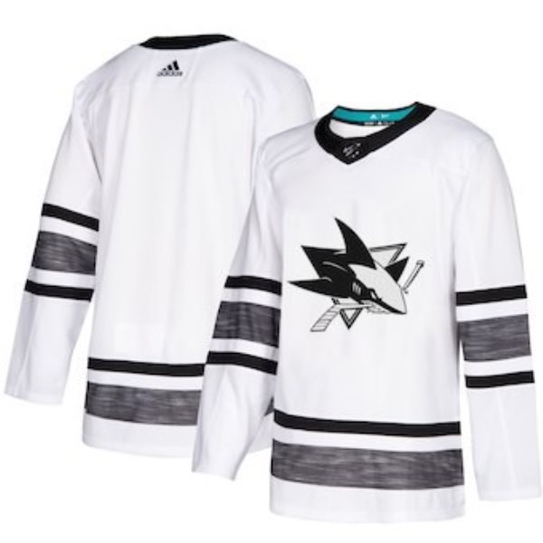 NHL Sharks White 2019 NHL All-Star Game Adidas Men Jersey