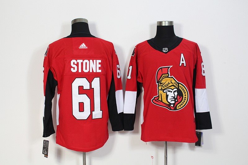 NHL Senators 61 Mark Stone Red Adidas Men Jersey