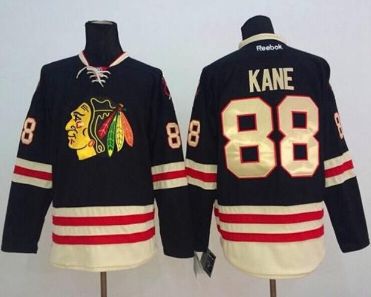 NHL Blackhawks 88 Patrick Kane Black 2015 Winter Classic Men Jersey