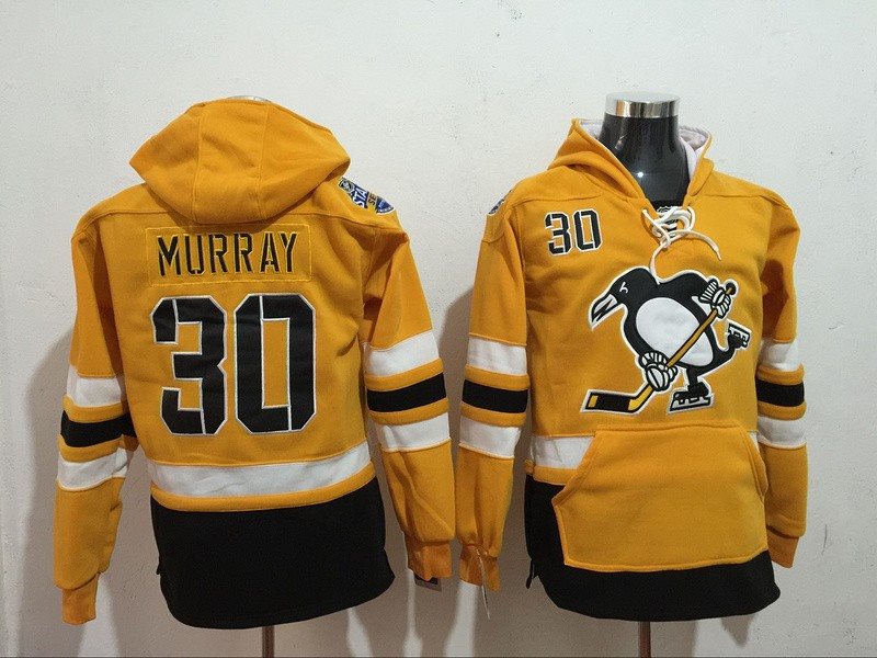 NHL Penguins 30 Matt Murray Yellow 2017 Stadium Series Reebok Men Sweatshirt