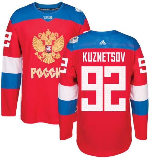 Team Russia 92 Evgeny Kuznetsov 2016 World Cup Of Hockey Red Jersey