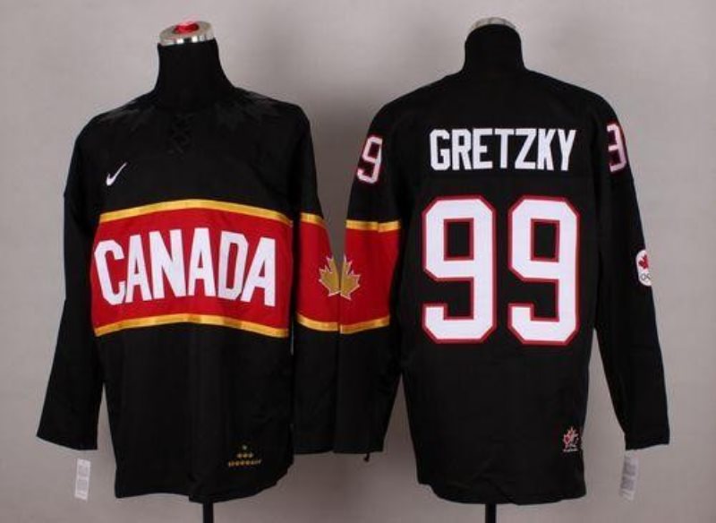 Team Canada 2014 Olympic No.99 Wayne Gretzky Black Hockey Jersey