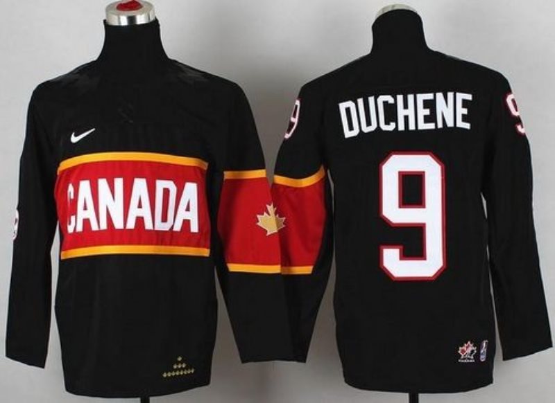 Team Canada 2014 Olympic 9 Matt Duchene Black Stitched Youth NHL Jersey