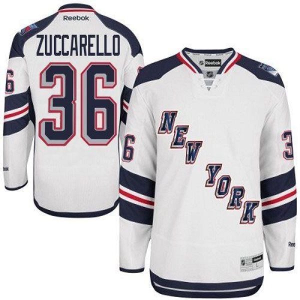 NHL Rangers 36 Mats Zuccarello White 2014 Stadium Series Reebok Youth Jersey