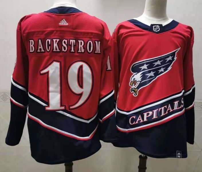 NHL Capitals 19 Nicklas Backstrom 2020 New Jersey