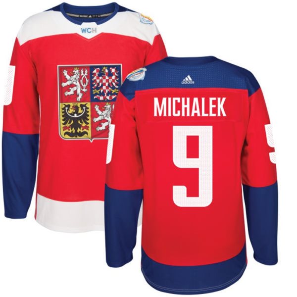 Team Czech Republic 9 Zbynek Michalek 2016 World Cup Of Hockey Red Jersey