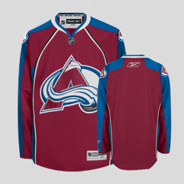 NHL Avalanche Blank Red Men Jersey