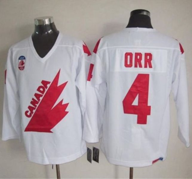 Olympic 1991 CA. 4 Bobby Orr White CCM Throwback Stitched NHL Jersey