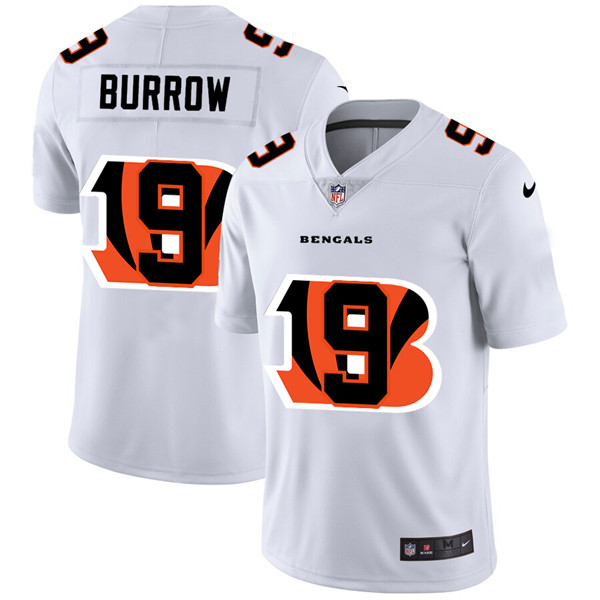 Men's Cincinnati Bengals White #9 Joe Burrow Stitched Jersey