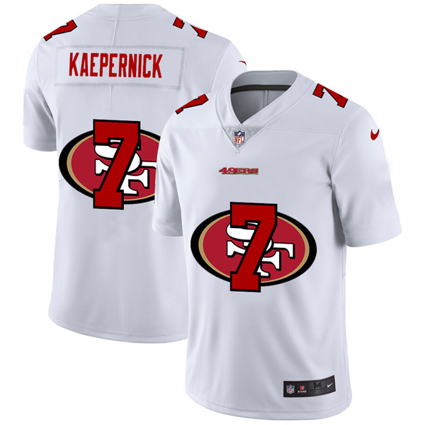Men's San Francisco 49ers White #7 Colin Kaepernick Stitched Jersey
