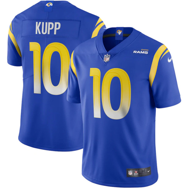 Men's Los Angeles Rams #10 Cooper Kupp 2020 Royal Vapor Limited Stitched NFL Jersey