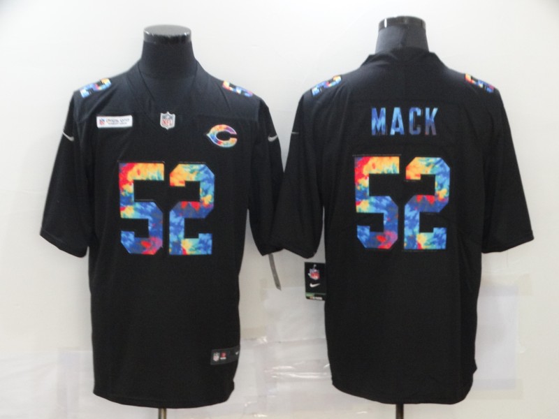 Men's Chicago Bears Black #52 Khalil Mack 2020 Crucial Catch Limited Stitched Jersey