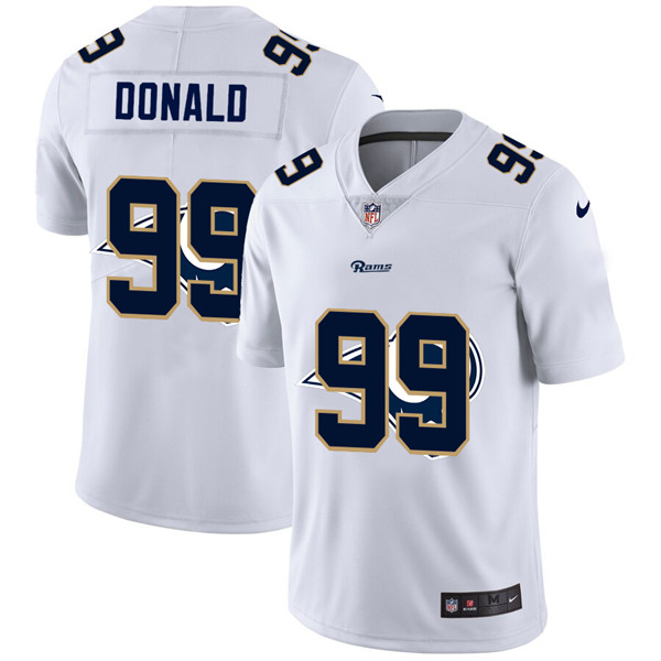 Men's Los Angeles Rams White #99 Aaron Donald Stitched Jersey