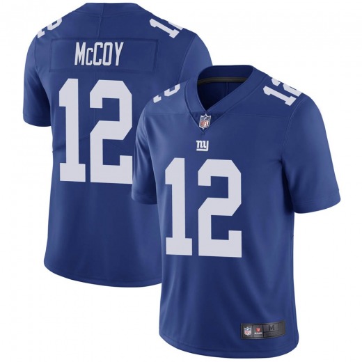 Men's New York Giants #12 Colt McCoy Blue 2020 Vapor Untouchable Limited Stitched Jersey