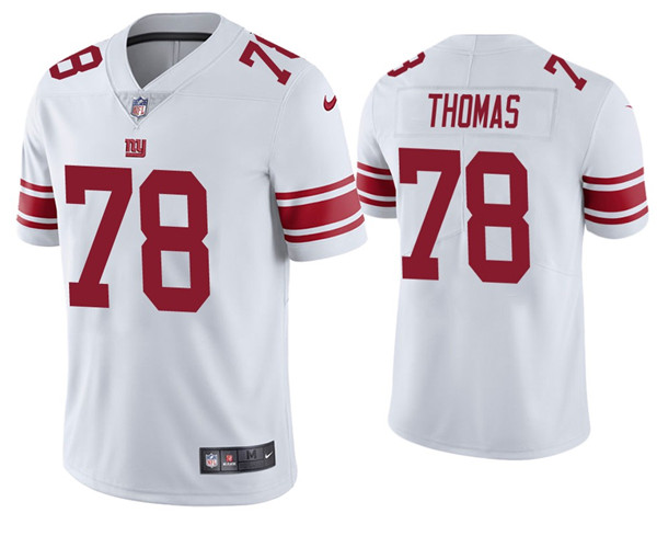 Men's New York Giants #78 Andrew Thomas 2020 White Vapor Untouchable Limited Stitched Jersey
