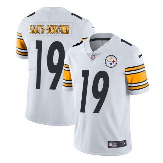 Men's Pittsburgh Steelers #19 JuJu Smith-Schuster White Vapor Untouchable Limited Stitched NFL Jersey