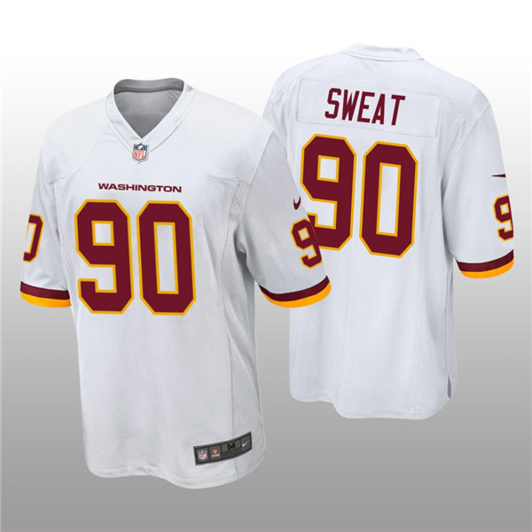 Men's Washington Football Team White #90 Montez Sweat Vapor Untouchable Limited Stitched Jersey