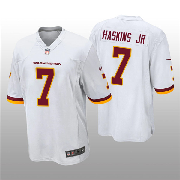 Men's Washington Football Team White #7 Dwayne Haskins Jr. Vapor Untouchable Limited Stitched Jersey