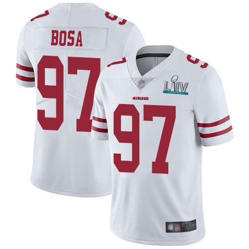 Men's San Francisco 49ers #97 Bosa White Vapor Untouchable Limited Stitched NFL Jersey