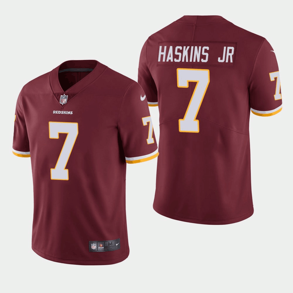 Men's Washington Redskins #7 Dwayne Haskins Burgundy Red Vapor Untouchable Limited Stitched NFL Jersey