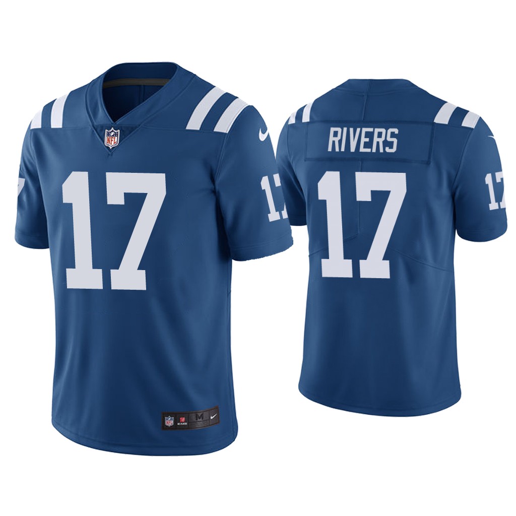 Men's Indianapolis Colts #17 Philip Rivers Blue Vapor Untouchable Limited Stitched NFL Jersey