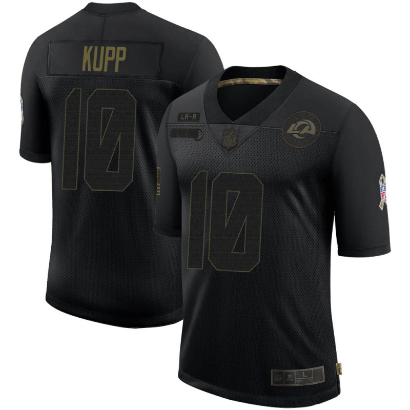 Youth Los Angeles Rams Active player Custom Black 2020 Salute To Service Limited Stitched Jersey