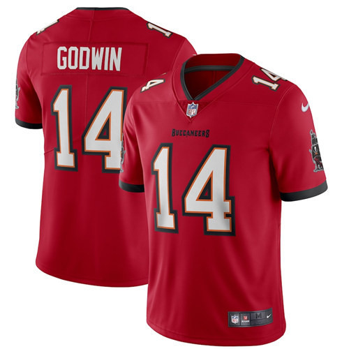 Men's Tampa Bay Buccaneers #14 Chris Godwin 2020 Red Vapor Untouchable Limited Stitched NFL