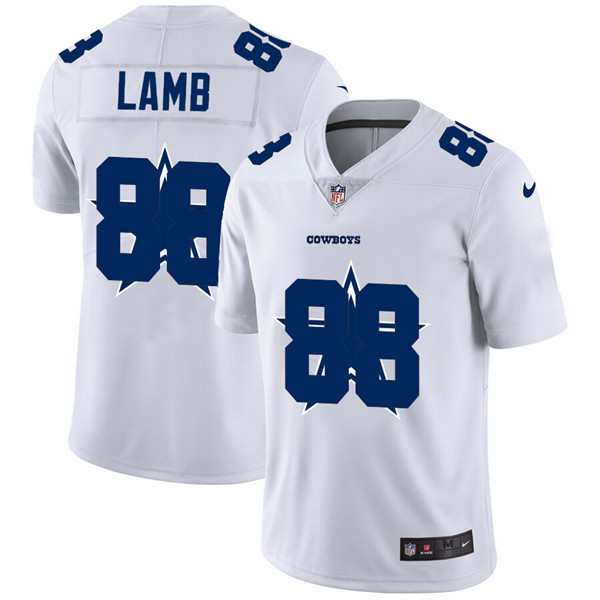 Men's Dallas Cowboys White #88 CeeDee Lamb Stitched Jersey
