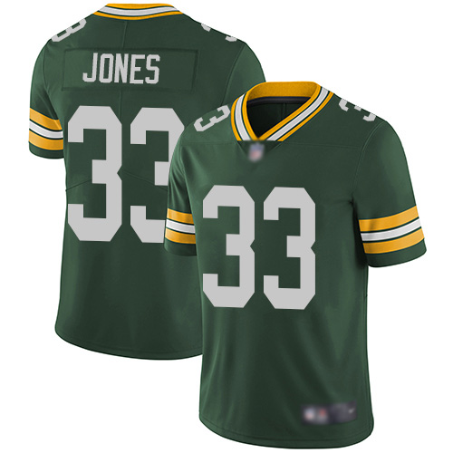 Men's Green Bay Packers #33 Aaron Jones Green Vapor Untouchable Limited Stitched NFL Jersey