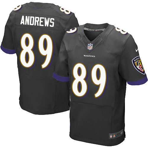 Nike Ravens #89 Mark Andrews Black Alternate Men's Stitched NFL New Elite Jersey