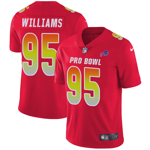 Nike Bills #95 Kyle Williams Red Men's Stitched NFL Limited AFC 2019 Pro Bowl Jersey