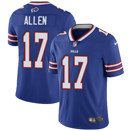 Nike Bills #17 Josh Allen Royal Blue Team Color Men's Stitched NFL Vapor Untouchable Limited Jersey