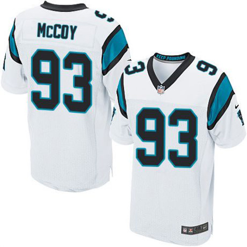 Nike Panthers #93 Gerald McCoy White Men's Stitched NFL Elite Jersey