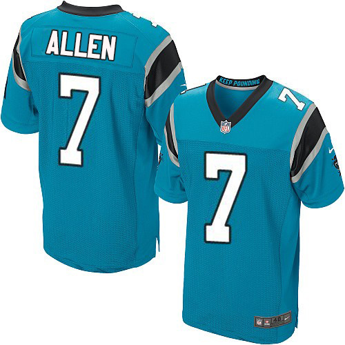 Nike Panthers #7 Kyle Allen Blue Alternate Men's Stitched NFL Elite Jersey