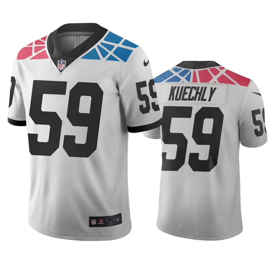 Carolina Panthers #59 Luke Kuechly White Vapor Limited City Edition NFL Jersey