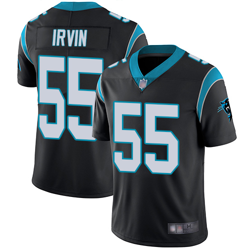 Nike Panthers #55 Bruce Irvin Black Team Color Men's Stitched NFL Vapor Untouchable Limited Jersey