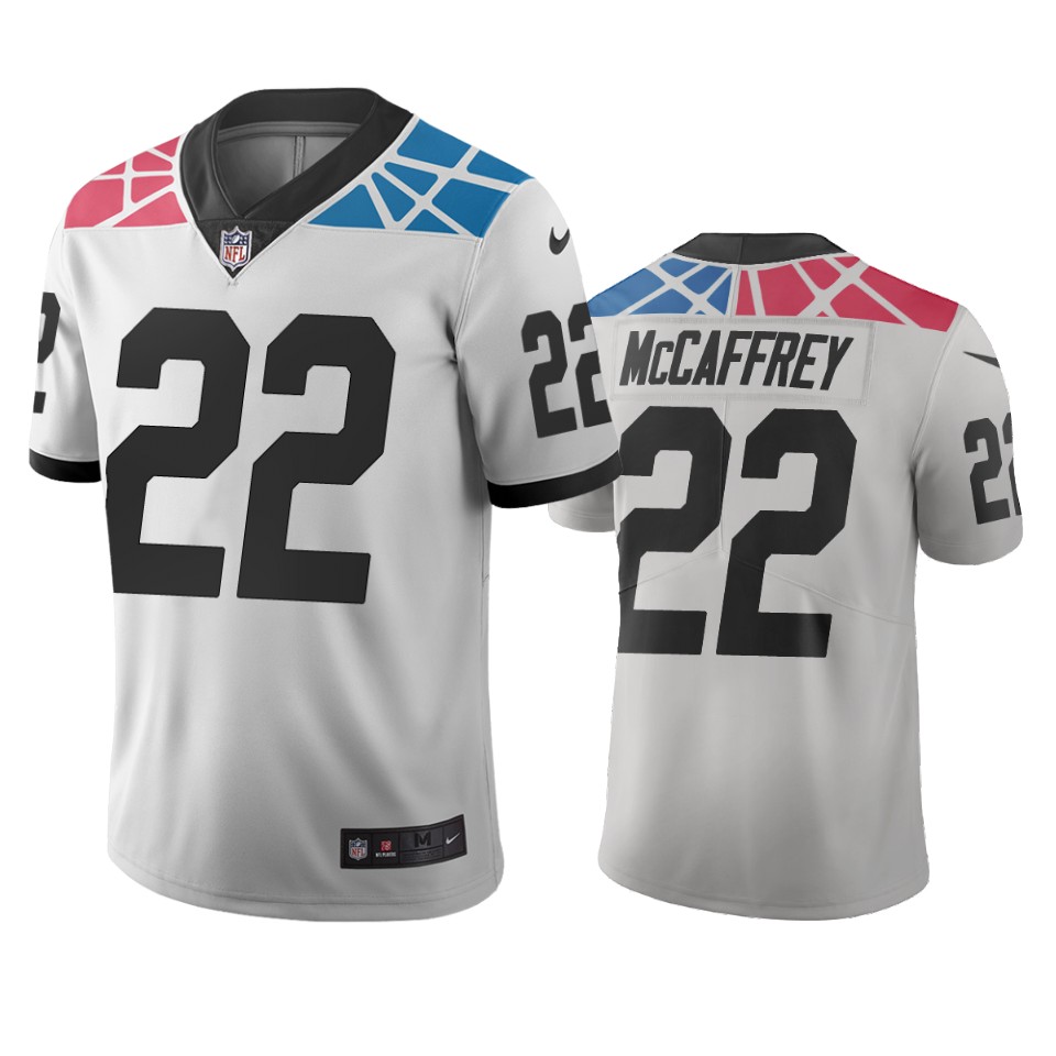 Carolina Panthers #22 Christian Mccaffrey White Vapor Limited City Edition NFL Jersey