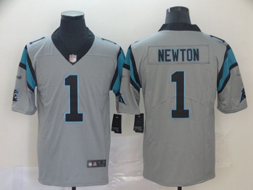 Nike Panthers #1 Cam Newton Silver Men's Stitched NFL Limited Inverted Legend Jersey