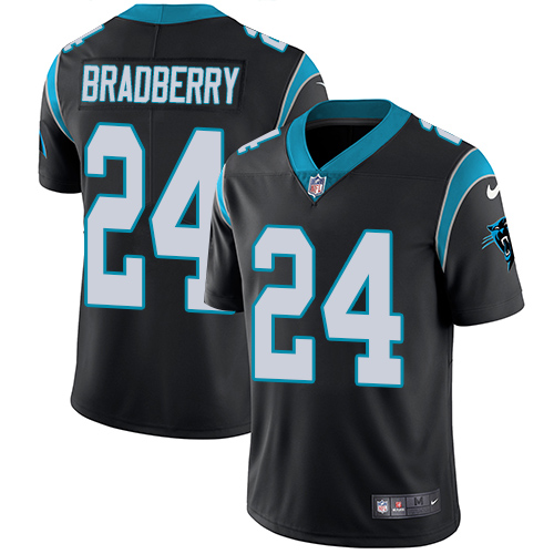 Nike Panthers #24 James Bradberry Black Team Color Men's Stitched NFL Vapor Untouchable Limited Jersey