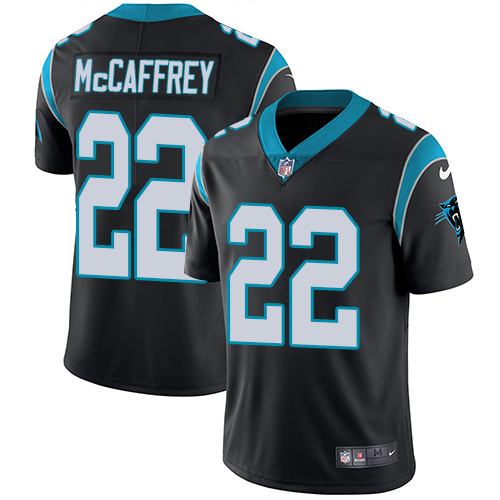 Nike Panthers #22 Christian McCaffrey Black Team Color Men's Stitched NFL Vapor Untouchable Limited Jersey